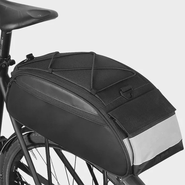 

Bike Rack Bag Cycling Travel Cargo Bag Bicycle Rear Trunk Pack Rear Saddle Seat Carrier Pannier Bag, Black