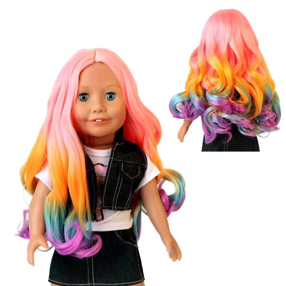 

Doll accessories American hair Clothes curly hair Fits 18 inch Dolls Like Our Generation My Life American Doll wigs Outfits