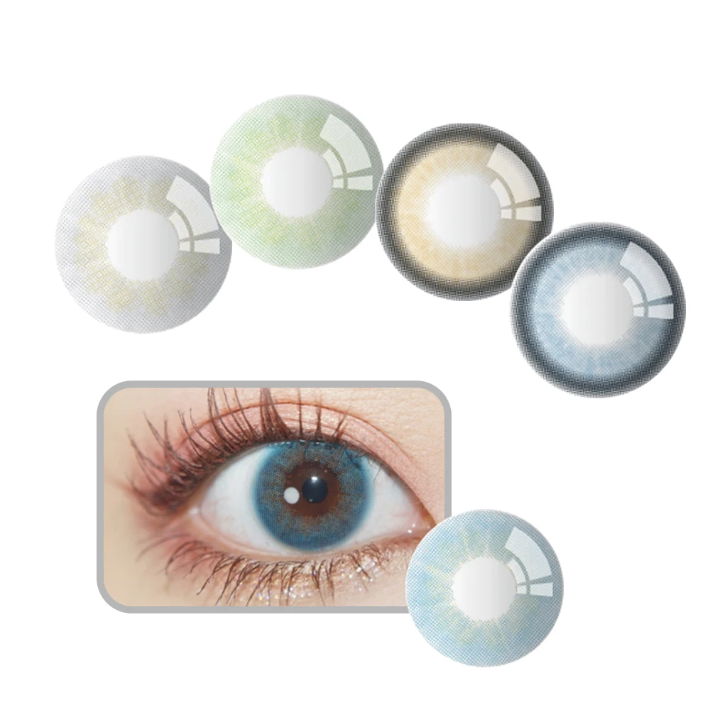 

2020 new fashion One Day wholesale daily disposable color contact lenses, Blue