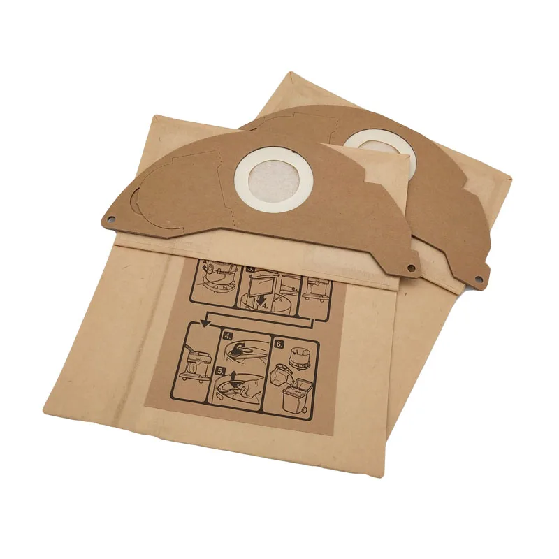 Vacuum Cleaner Dust Filter Paper Bag For Karcher Wd2250 A2004 A2054 Mv2