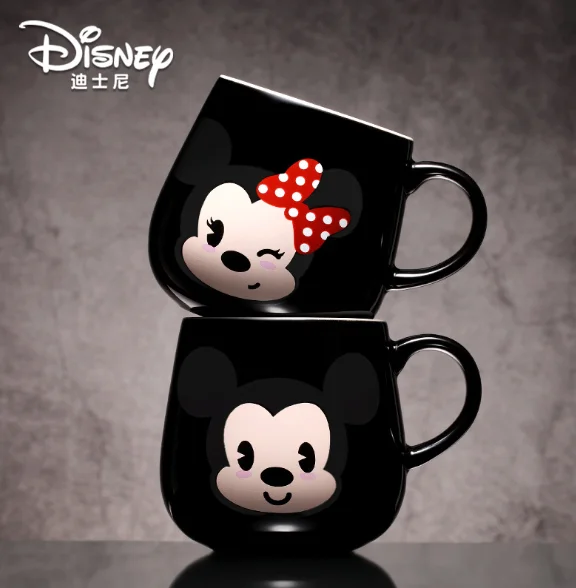 

Disny Ceramic Mugs Mickey Minnie genuine water cup creative cute large capacity cartoon lovers mugs, Picture