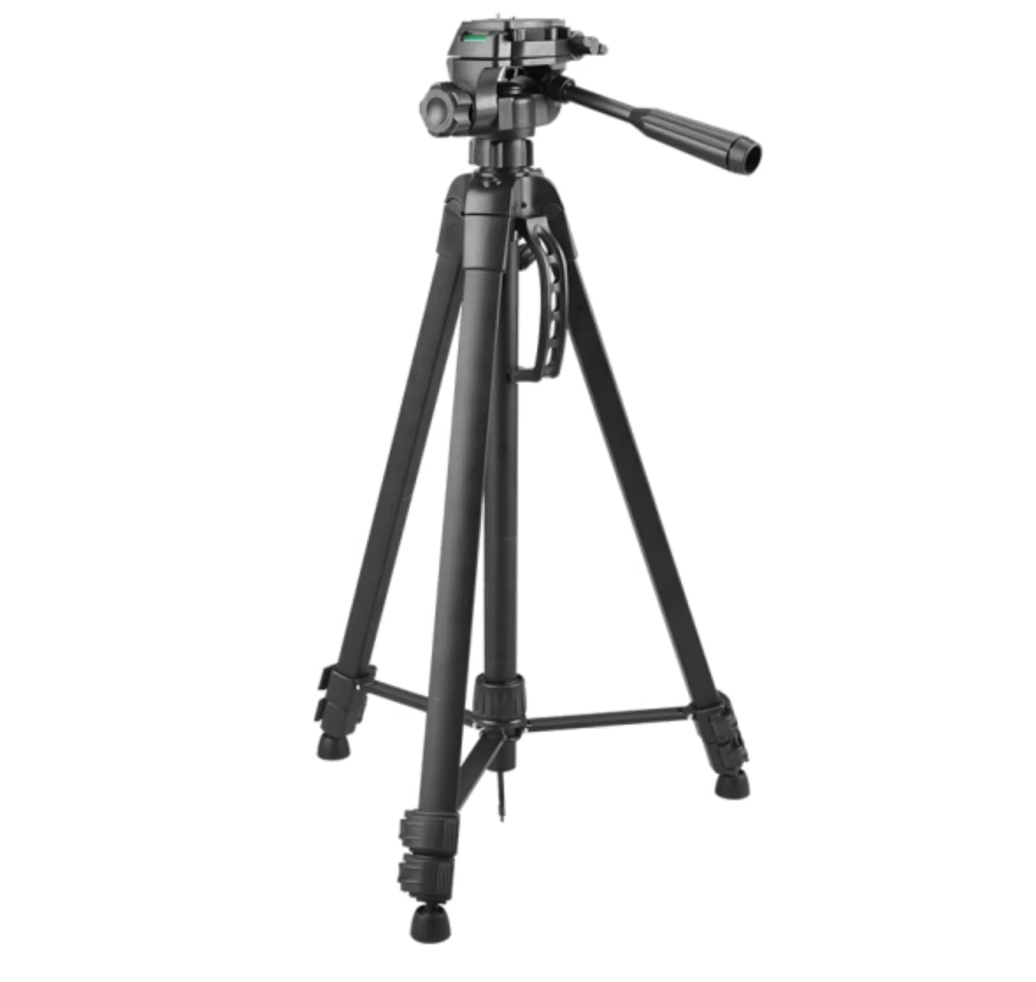 

High-quality 360-degree rotating professional tripod used for cameras, Black