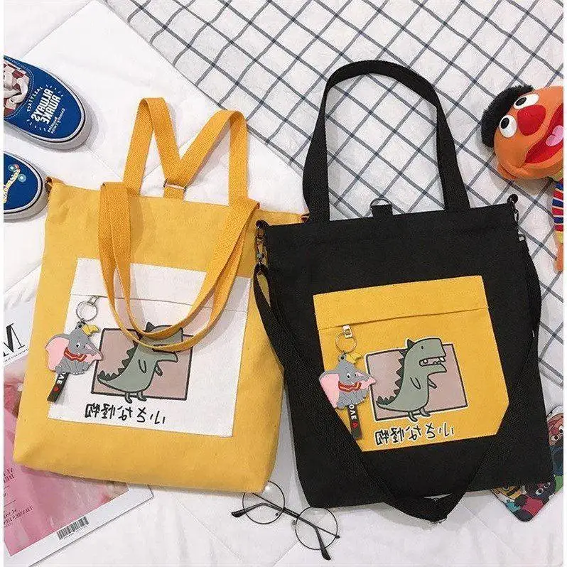

Hot Cartoon Printing Custom 12oz canvas 34*40cm Shopping Bags