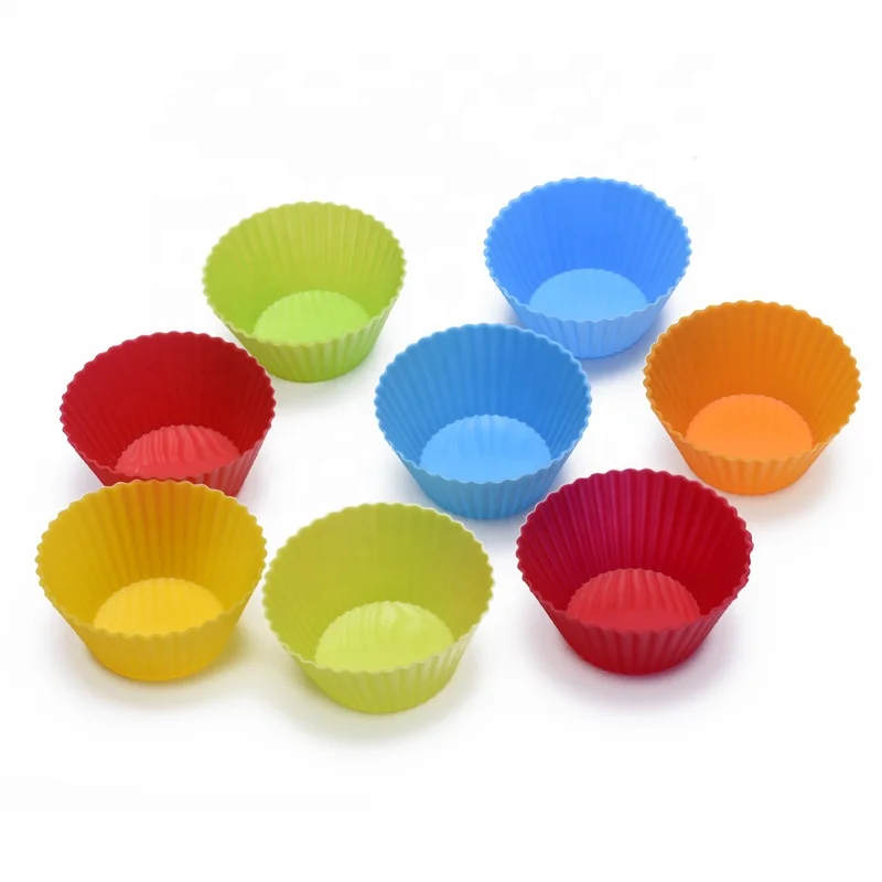 

7cm small muffin round cake cup Baking tools set Silicone cup