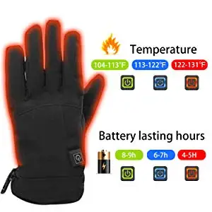 
cycling, Walking dogs rechargeable heated ski gloves lithium battery heating 
