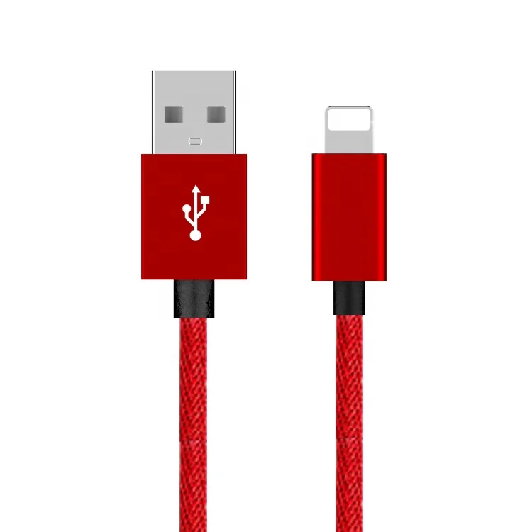 

1m Data syncing Durable original usb cable for iPhone charger, Black;red;blue;gold;gray / color