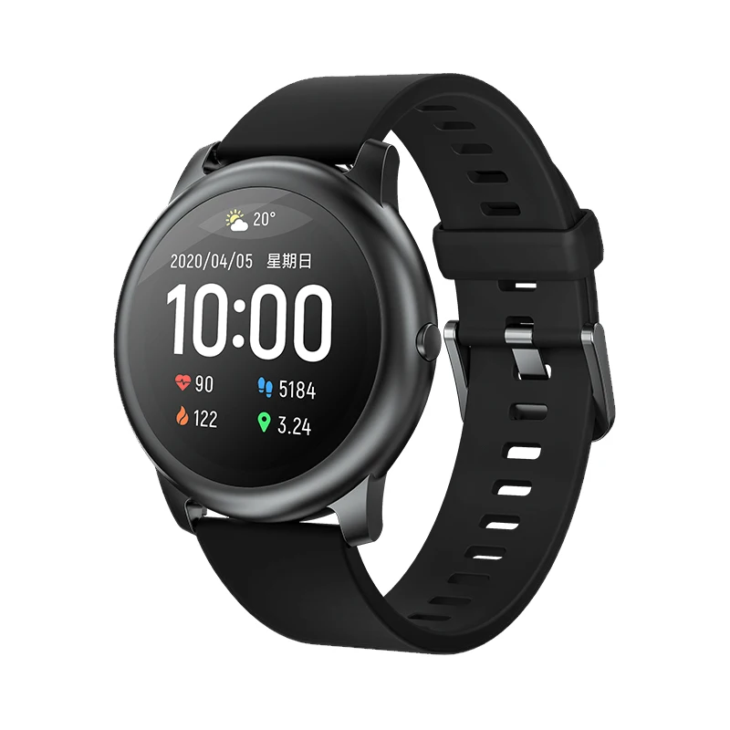 

New Arrival Global Version Xiaomi Haylou Smart Watch LS05 Sport Fitness Tracker Haylou Solar, Black