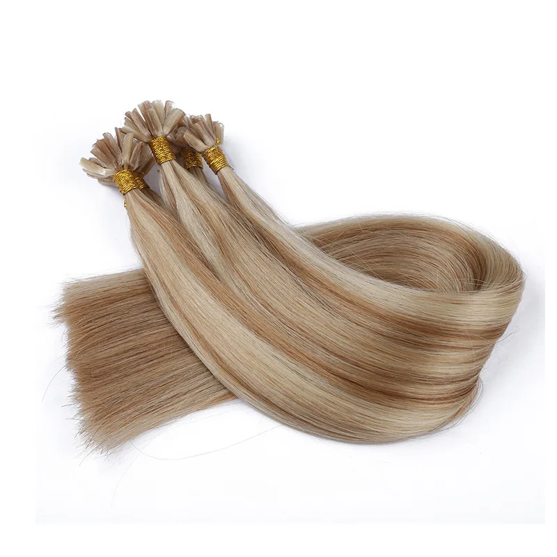 

Factory wholesale direct sales bonding hair extensions Hand woven nail hair Shun Fat Wig extension bundle