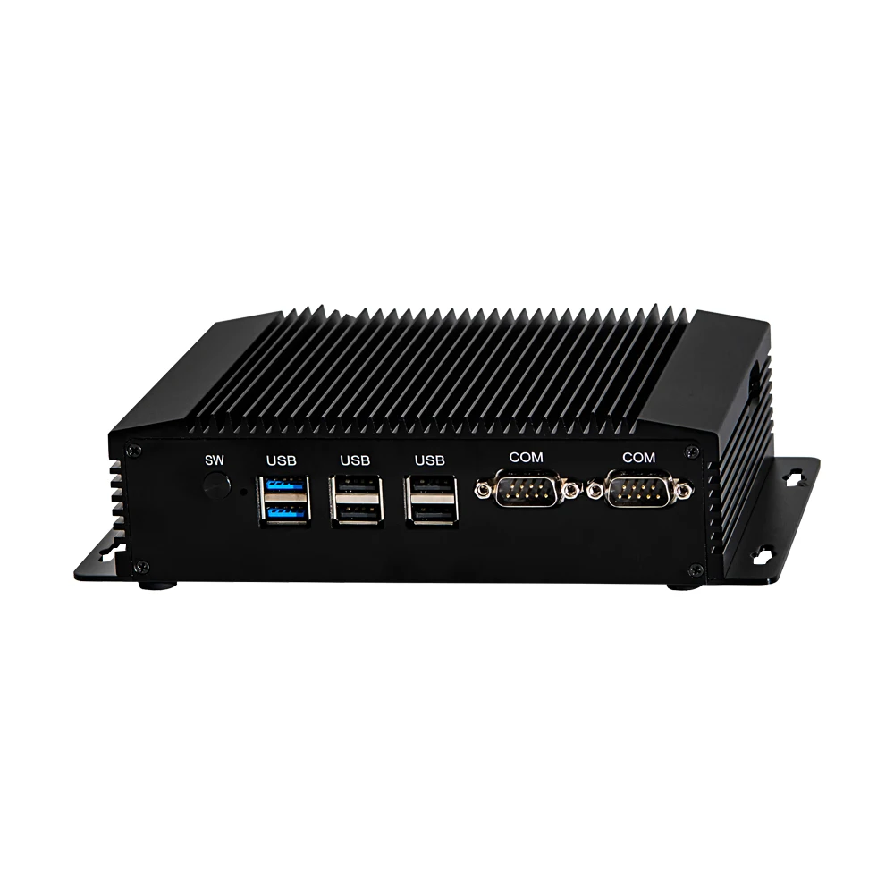 

Minitree Industrial Fanless Mini PC G2-J1900 Firewall Computer 2*Lans 2*COM 6*USB 1*HD +1*VGA 4G/3G WiFi at wholesale price