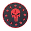 Wholesale 3D Custom Military Tactical Army Airsoft Three Percenter Punisher Skull Hook and Loop PVC Morale Patch