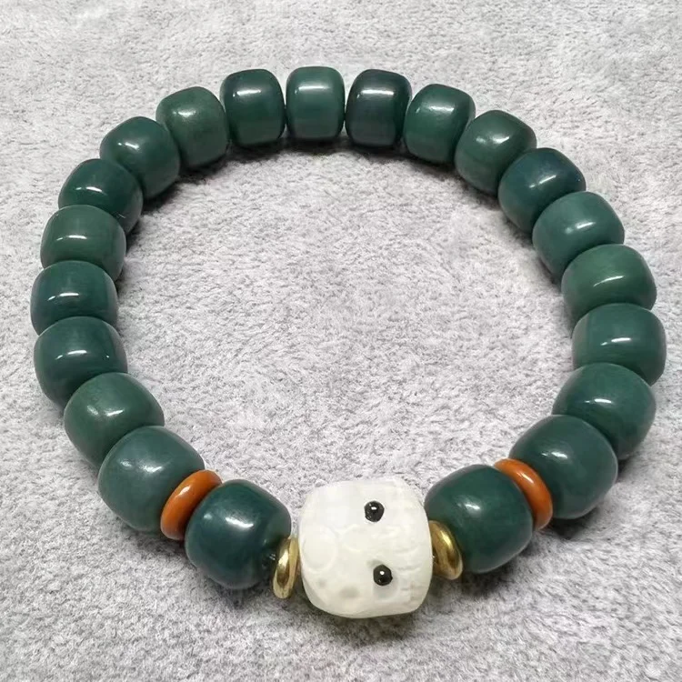 

Colorful Bodhi Bead Bracelet White Jade Bodhi Bracelet Bracelet