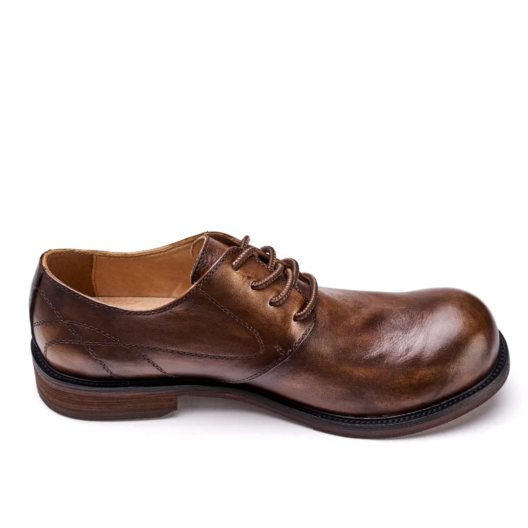 

High Quality Cheap New Design Professional HERILIOS Formal Summer Military Leather Shoes, Brown