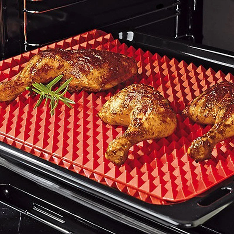 

High Temperature Resistant Silicone Baking Mat Multifunctional Barbecue Mat Kitchen Accessories, As photo