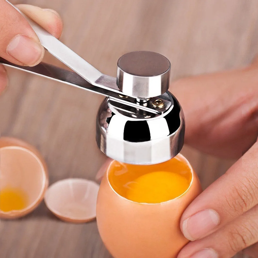 

Boiled Raw Egg Shell Opener Tool Stainless Steel Egg Topper Cutter Creative Kitchen Baking Accessories Tools