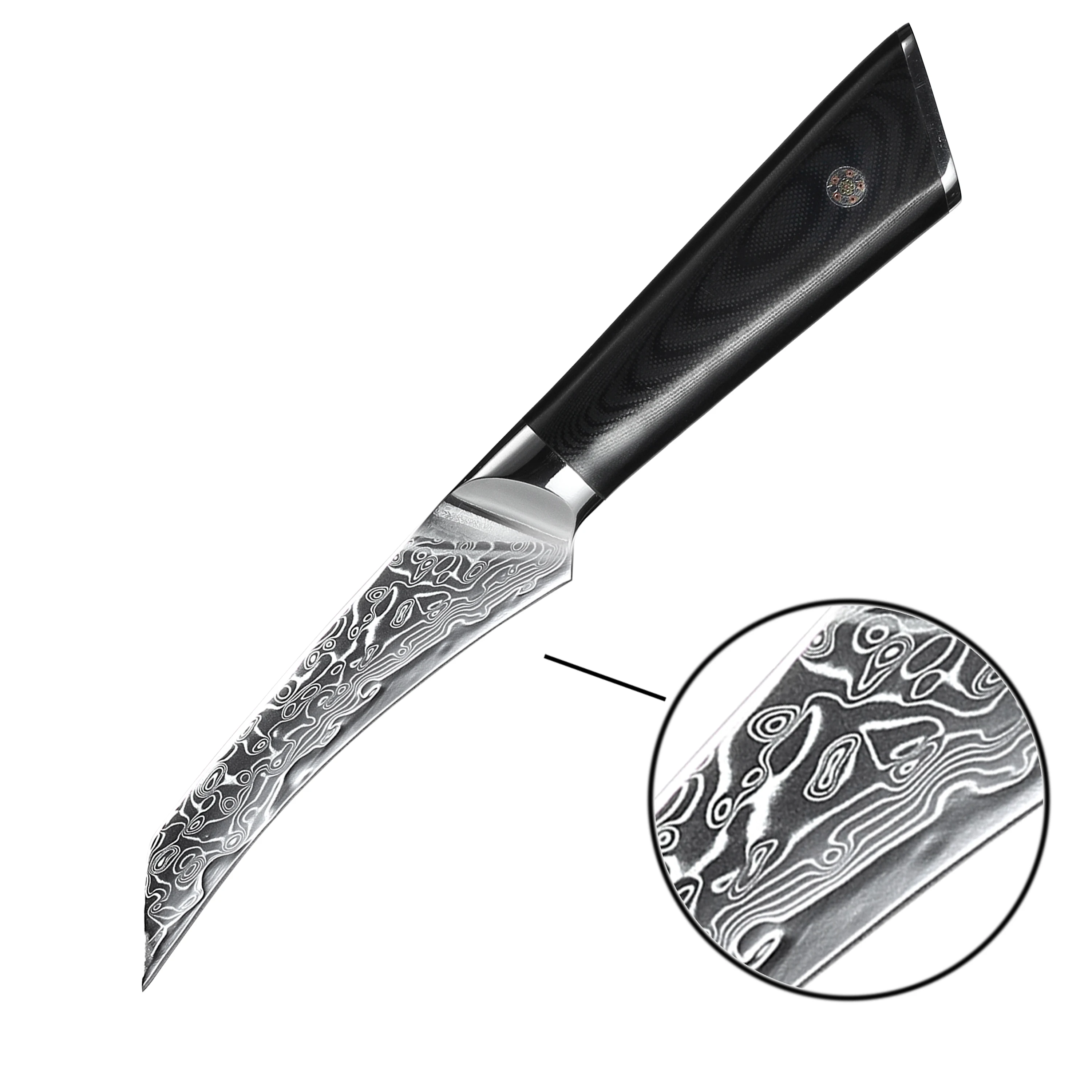 

3.5inch Japanese Damascus steel kitchen peeling paring fruit knife