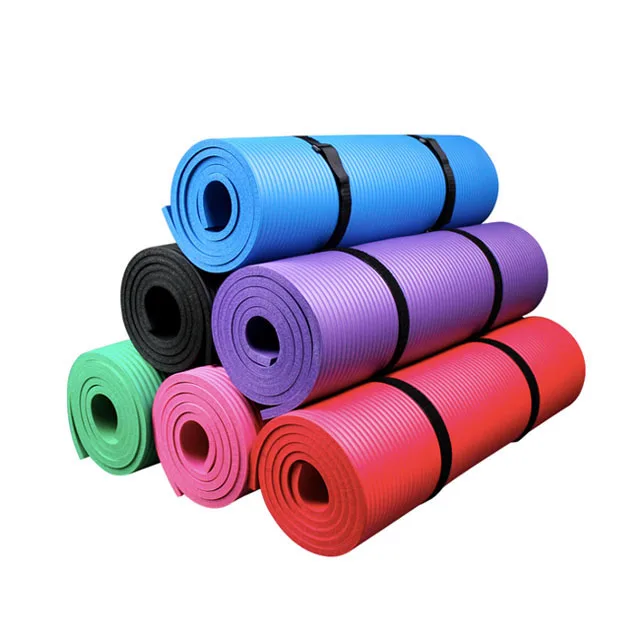 

Home Exercise Gym Eco Friendly For Fitness Pilates And Other Workout Routines Exercise NBR Yoga Mat, Customized color