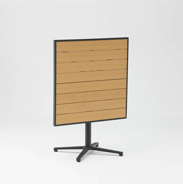 American Style Stock Outdoor Furniture Square Wooden Garden Dining Table Set.jpg