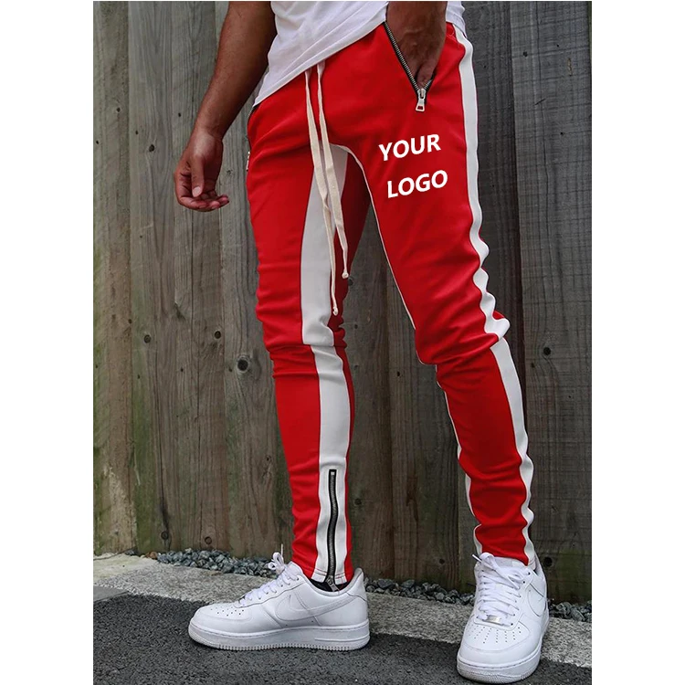 

High Quality Slim Fit Jogger Cotton Custom Logo Mens Slim Fit Sweatpants Vendor