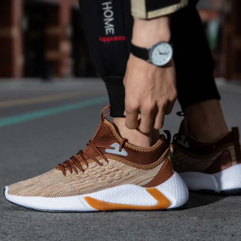 

Sneakers Fashion Breathable Casual Slip-on Male Loafers Casual Walking Shoes, As pic