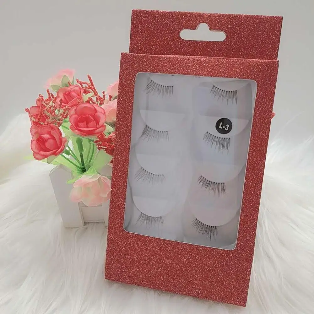 

Mini Half Corner Black False Eyelashes Natural Fake Eye Lashes Makeup Tools 5 Pair