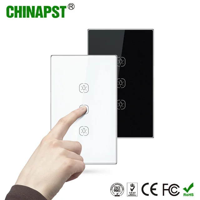 2020 New Arrival 13CH Zigbee US Smart Touch Switch for Home Lamps PST-ZW-U1 - ANKUX.COM