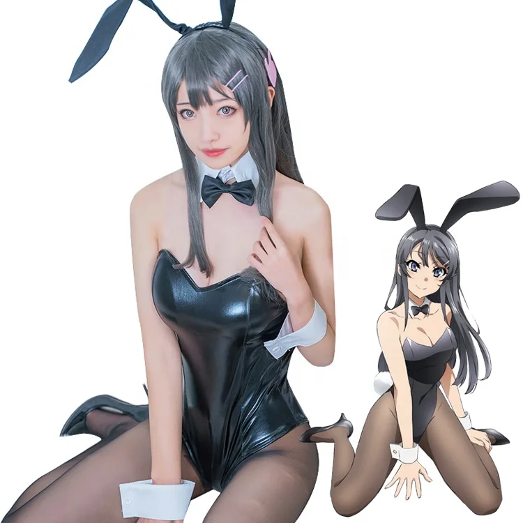 

Wholesale Seishun Buta Yarou wa Bunny Girl Senpai no Yume wo Minai Sakurajima Mai Cosplay Costume Halloween Fullset Dress