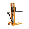 1500kg Double Mast Fixed Fork Manual forklift Pallet Stacker manual