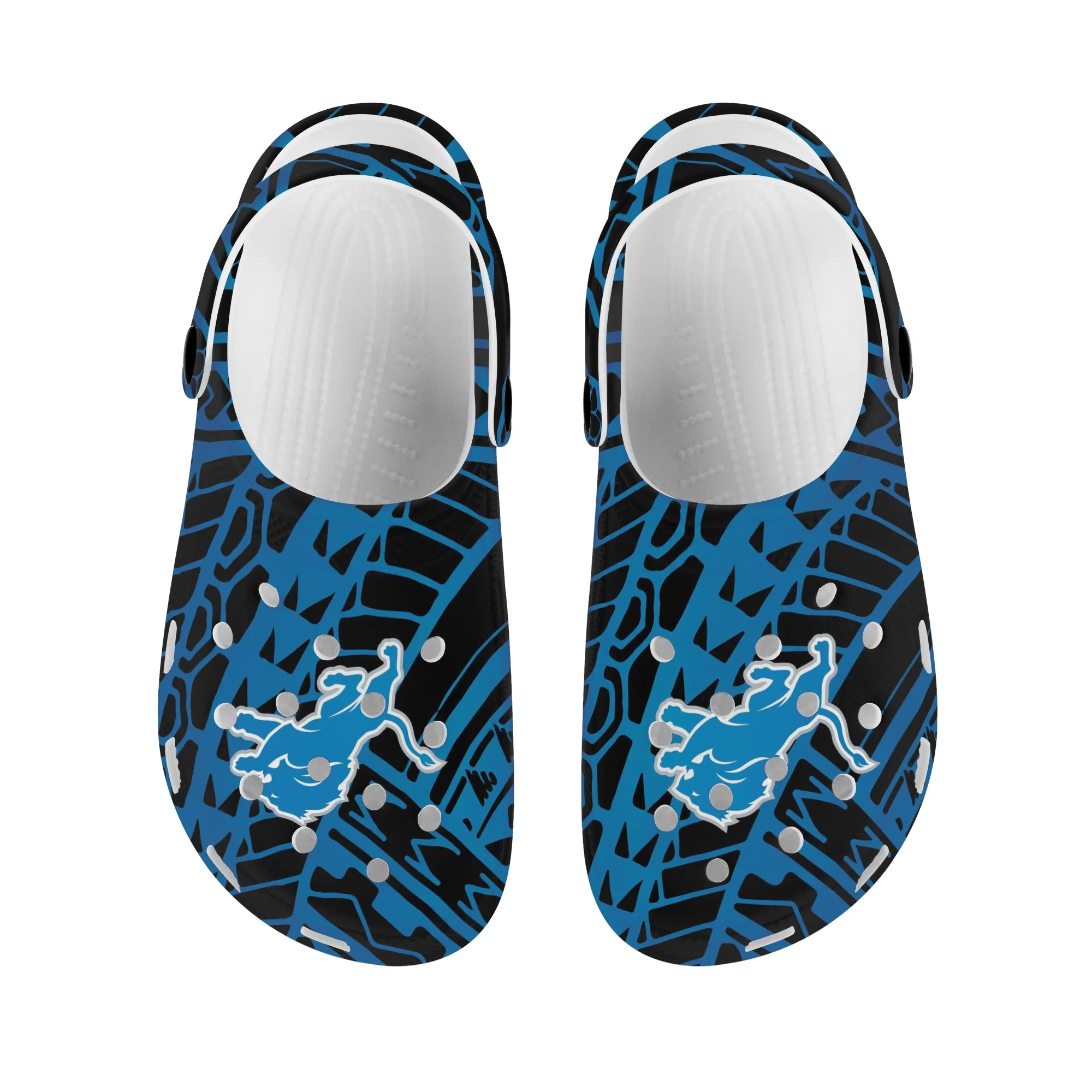 

1 MOQ Polynesian Pattern Design NF Rugby League Detroit Fan Casual Cozy Clogs Shoes Sandals Upscale Men slippercse, Customized color