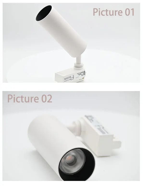 2020 New Modern LED Track Light 15w 20w IP20 CCC CE COB Adjustable Angle Cover Aluminum Body