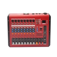

8 Channel professional sound DJ audio power mixer usb bluetooth audio mixer