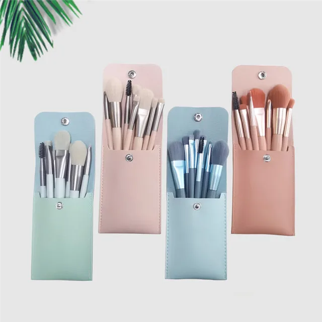 

Wholesale 8pcs Natural Eye Makeup Brush Eyeshadow Brush Beauty Tools