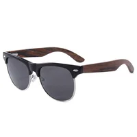 

Eco friendly material mens shades ray band aviation polarized sunglasses with wooden temples