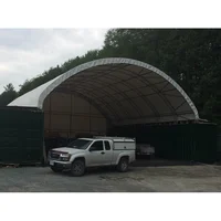 

Ready-to-ship 40ft Container Canopy PVC fabric Steel Frame Shipping Container Shelter Tent Roof