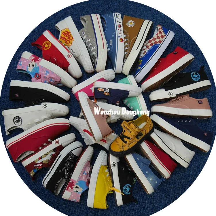 

Children's Shoes Girls and boys used Canvas Shoes Sneakers Casual children casual school Shoes kids stock