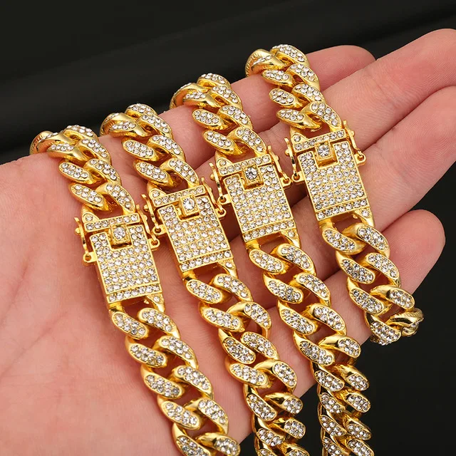 

European High Quality Custom Men Cuban Link Chain Cuban Link Chain Bracelet