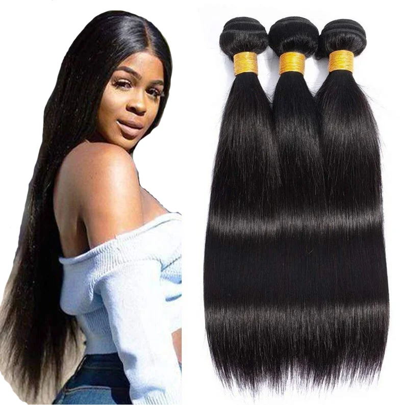 

Hot Sell Straight Brazilian Hair Bundles Human Hair Weft, natural hair extension