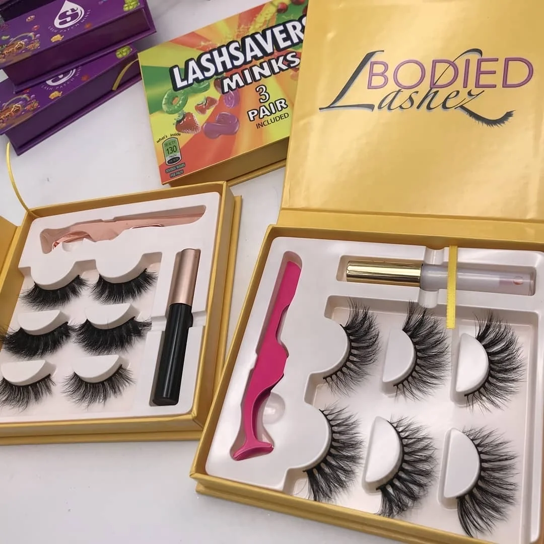

whole sale lash vendor multiple pairs of eyelashes box kkbeauty eyelash book custom packaging, Customized color