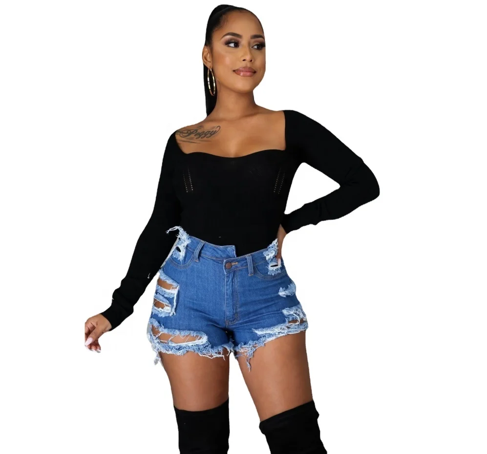 

Ladies Pants Fashion Street High Quality Denim Shorts Women Jeans Vintage Blue Ladies Women Mid Waist Casual Zipper Denim Shorts