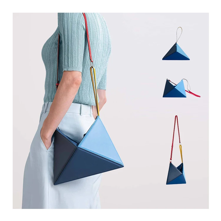 

Trending Folding Irregular Geometry New Design Personality Bags For Ladies Luxury Women Purse Handbag