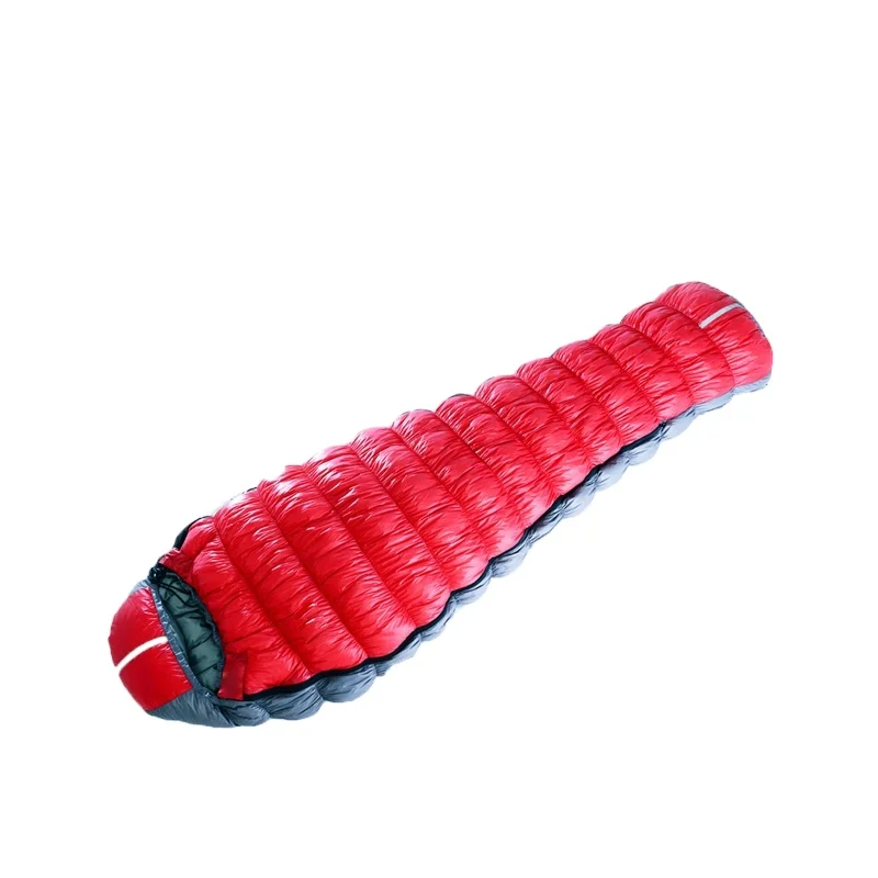 

MP outdoor camping red caterpill Ultralight 1800g filling Goose Down sleeping bag 3 season traveling