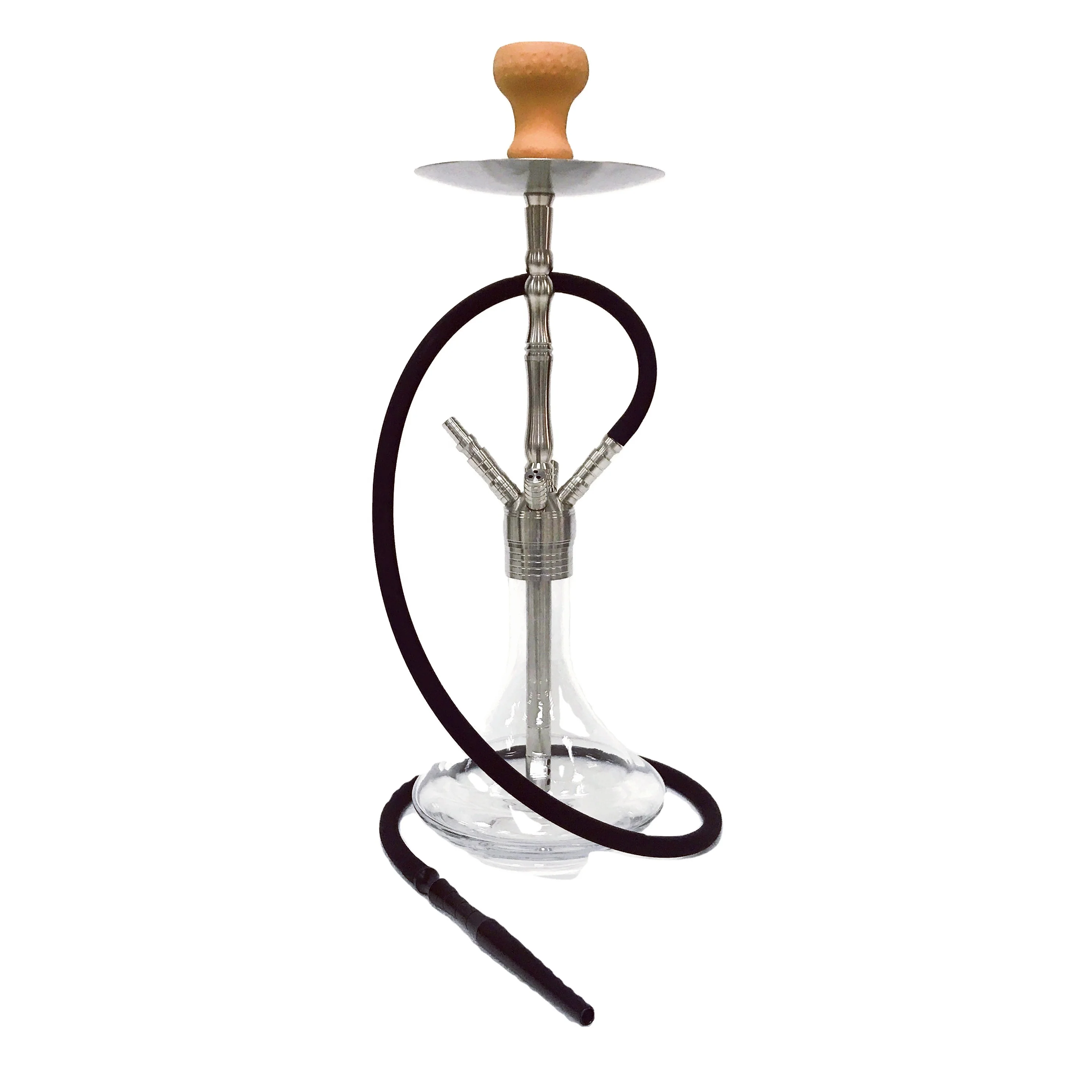 

High quality factory wholesale stainless steel hookah 2 hose shisha set hookahs with cheap price