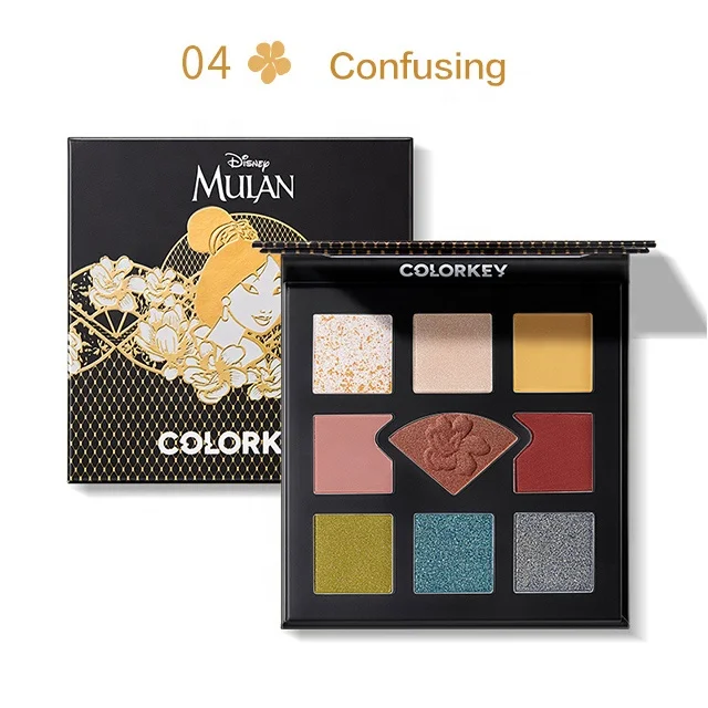

Mulan Brand Joint Customization Colorkey 9 Color Big Palette Eye Shadow For Fans