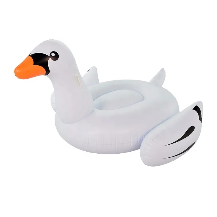 Factory Supply Customized White Big Swan Unicorn Pool Float Inflatable Swimming Pool Toys