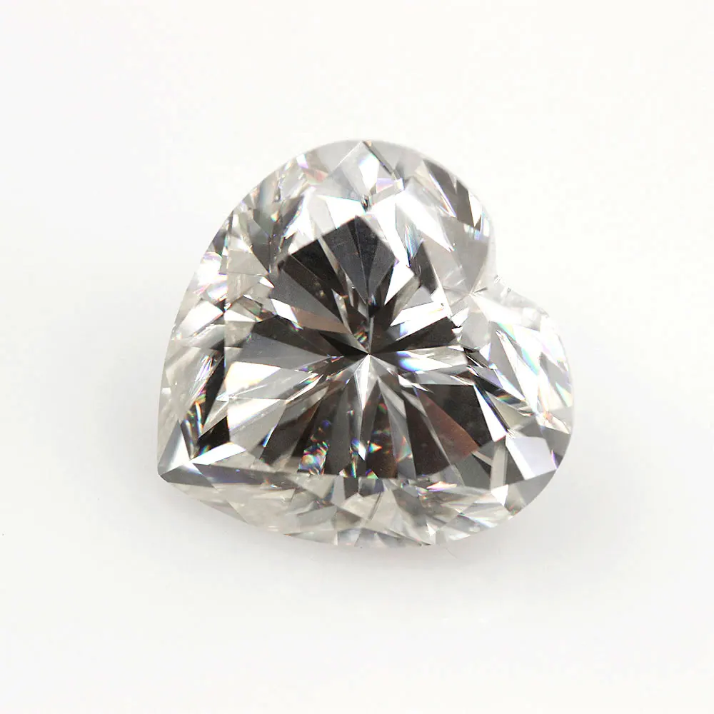 

Heart Moissanite Wholesale Synthetic Gemstone DEF White Heart Cut Loose Moisssanite For Jewelry, Attractive