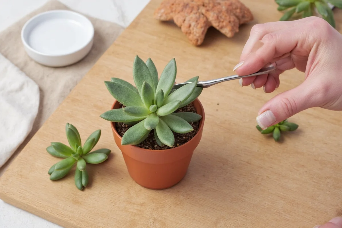 how to pot a succulent plant
