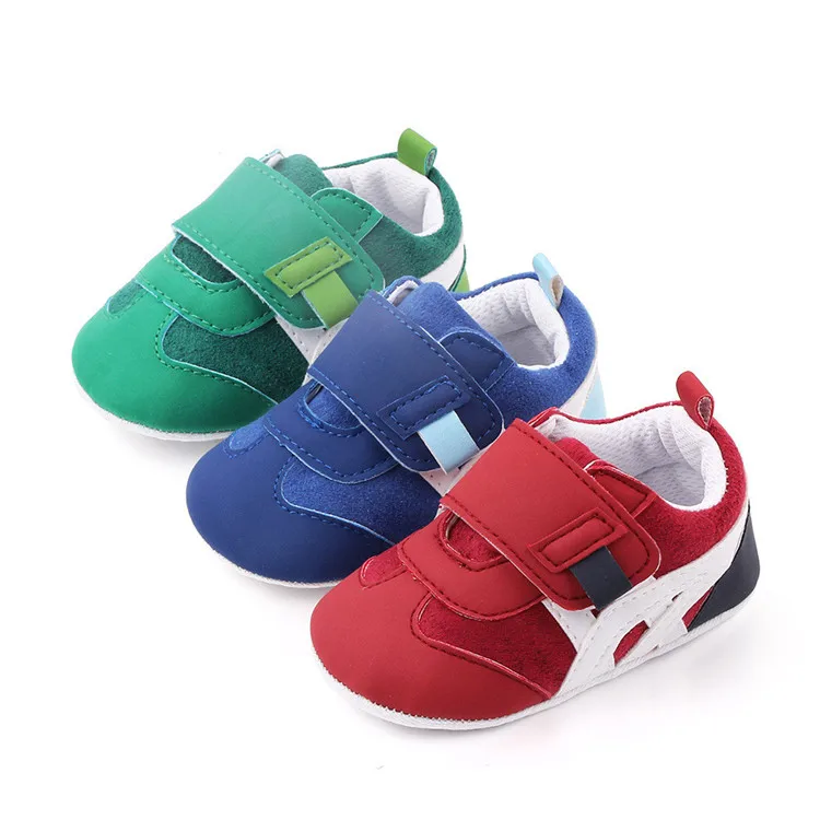 

Custom Baby Boys Girls Sneakers Non-Slip Walking Shoes Infant Toddler First Walkers Tennis Crib Shoes, Red, green, blue