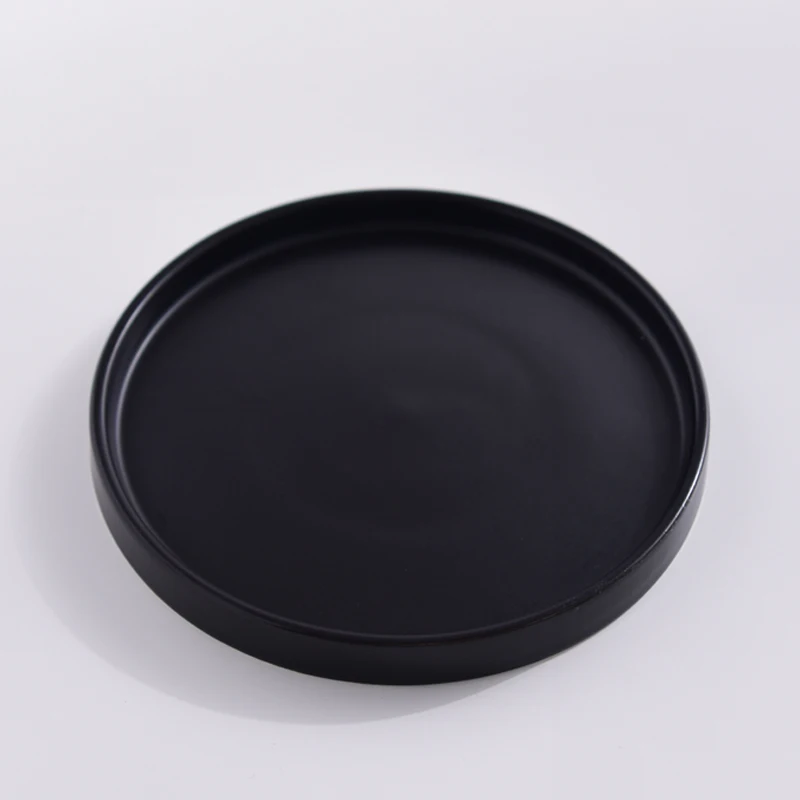 

2021 New Hot Selling Custom Logo black Color Ceramic Luxury Porcelain Plates, Multiple color