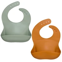 

Custom Toddler Feeding Waterproof Custom Silicone Baby Bib