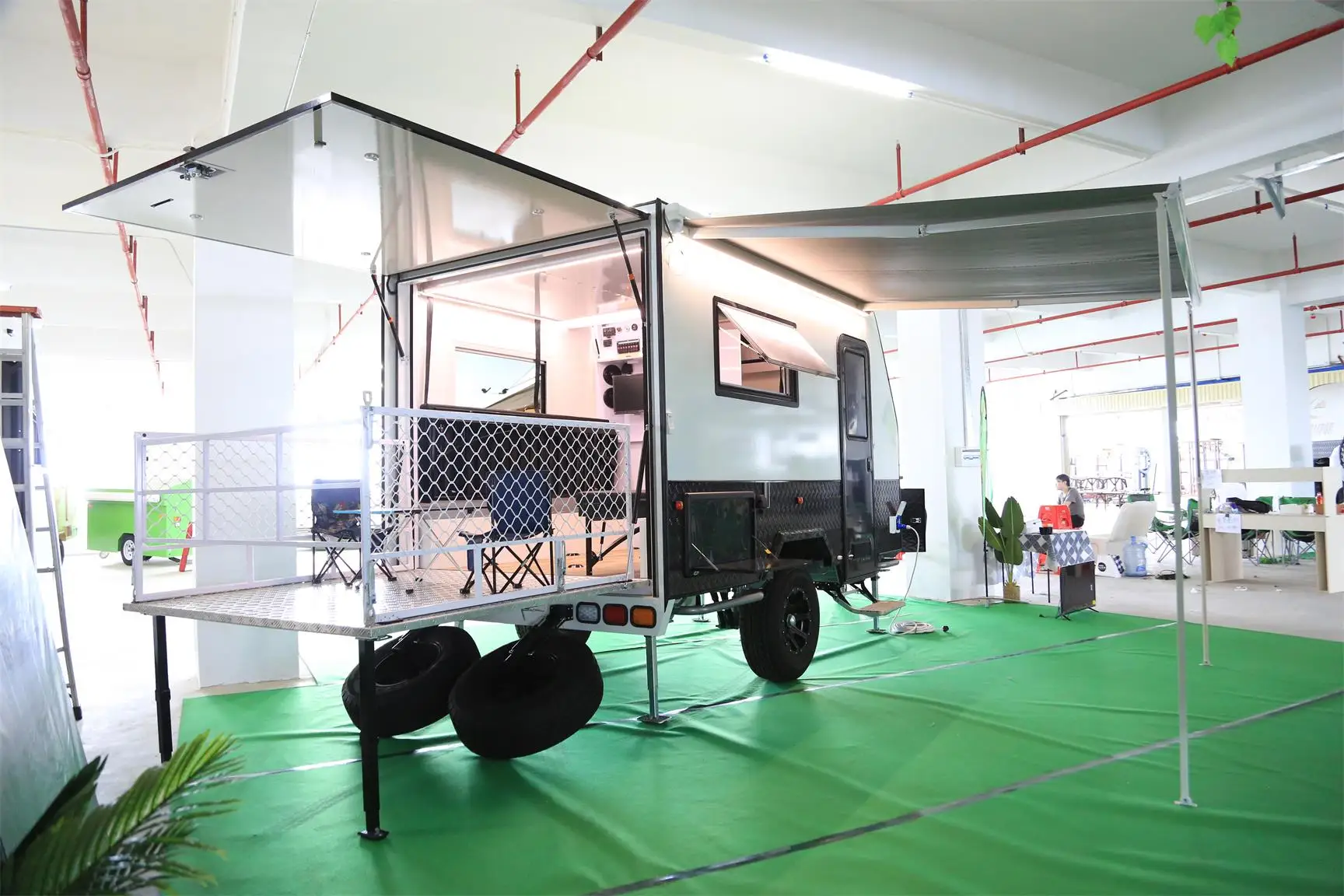 Manley Small Aluminum Toy Hauler with Bathroom & Kitchen