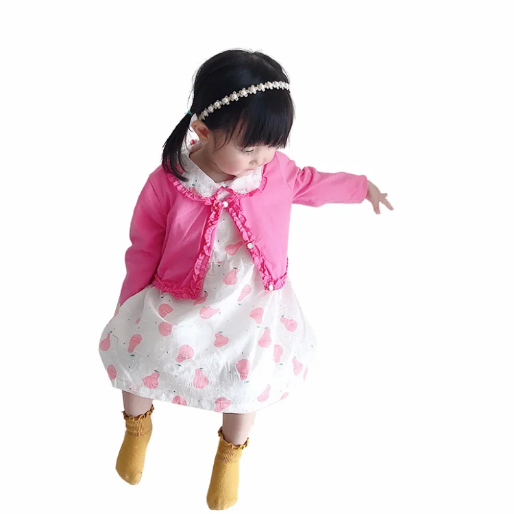 

Professional Factory Dresses Clothes Sets Long Sleeve New Born Girl Clothes Baby Girls Dresses Set, Pink